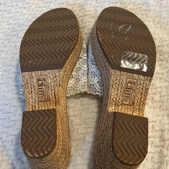 Cliffs by White Mountain Women's Biankka Platform White Sandals Size 9 - Picture 5 of 10